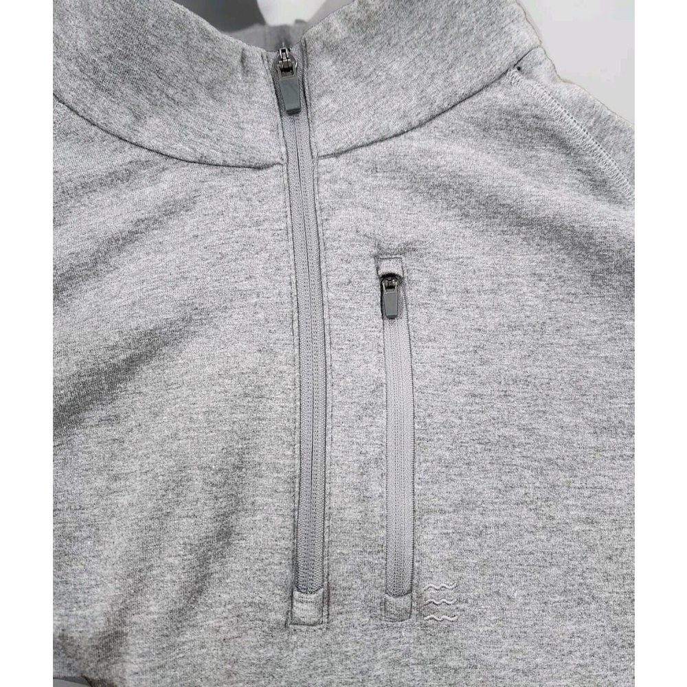Free Fly Sweatshirt Mens 2XL Bamboo Blend 1/4 Zip Pullover Long Sleeves Gray